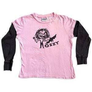 Vintage Ozzy Osbourne "Bat Bite Stick Ozzy" Junior's L/S Jersey